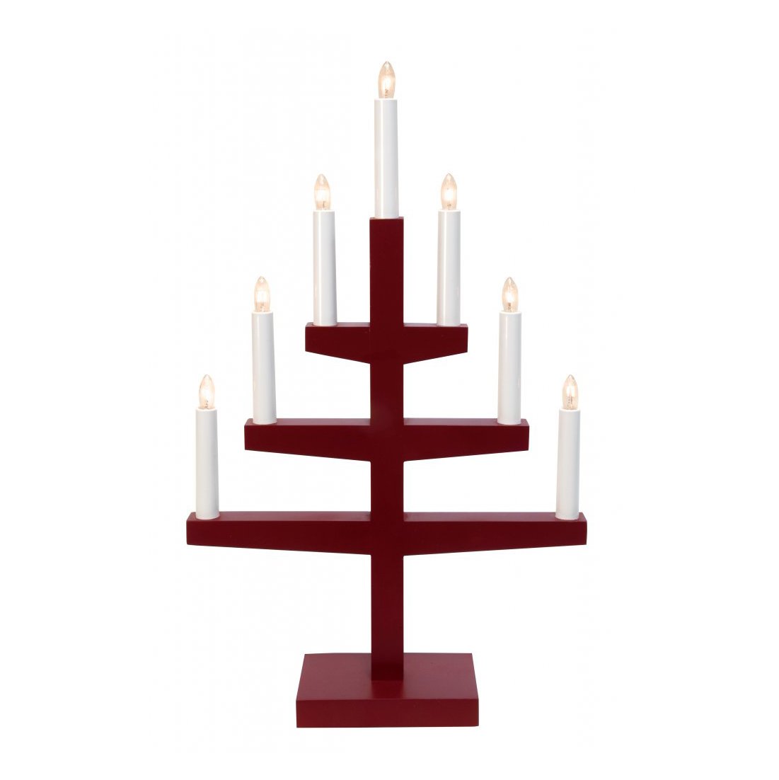 Star Trading Trapp advent candle arch 54 cm red | Scandinavian Design | Advent lights | Red