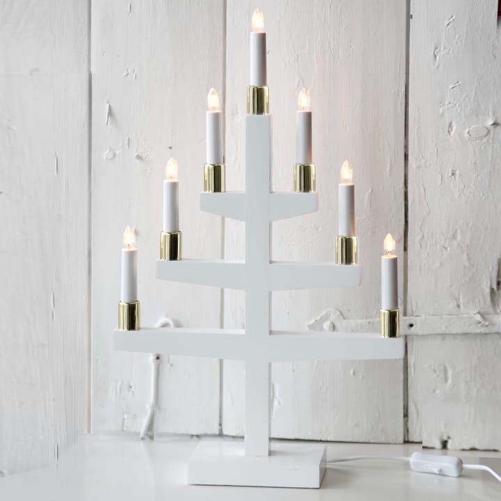 Trapp advent candle arch 54 cm, white Star Trading