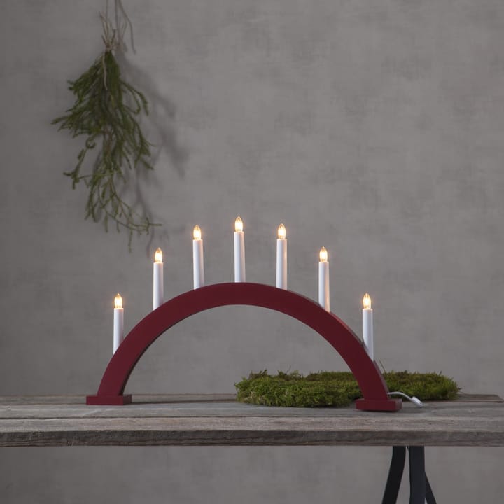 Trapp advent candle arch - red - Star Trading