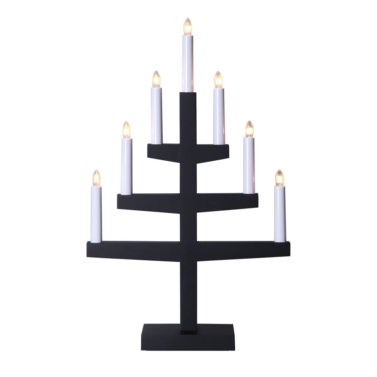 Star Trading Trapp candle arch 54 cm black | Scandinavian Design | Advent lights | Black