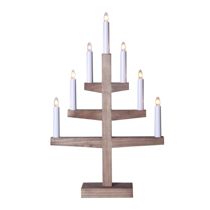 Trapp candle arch 54 cm - brown stained - Star Trading