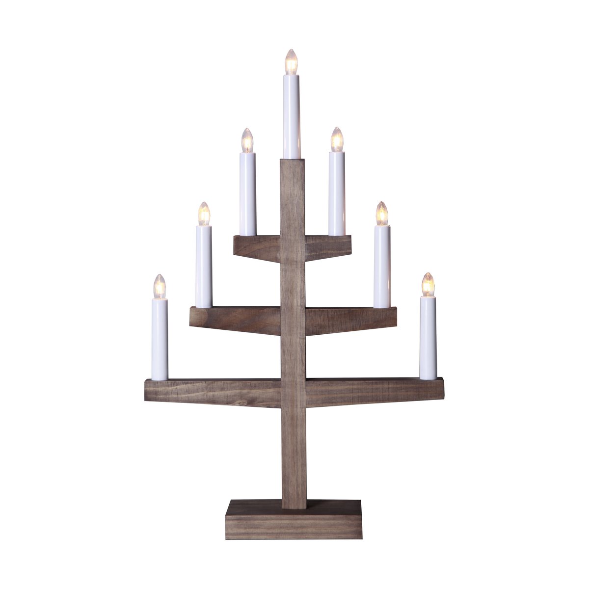 Star Trading Trapp candle arch 54 cm Brown | Scandinavian Design | Advent lights | Brown