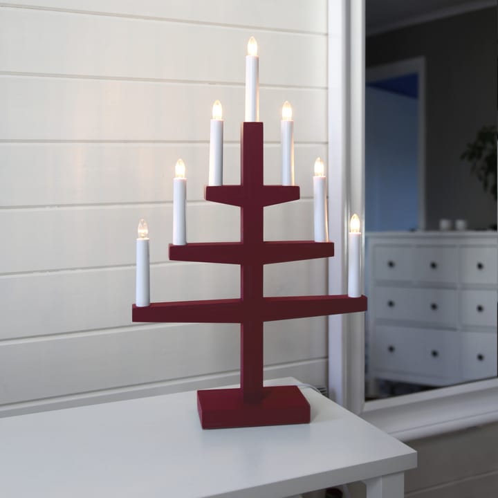 Trapp candle arch 54 cm - red - Star Trading
