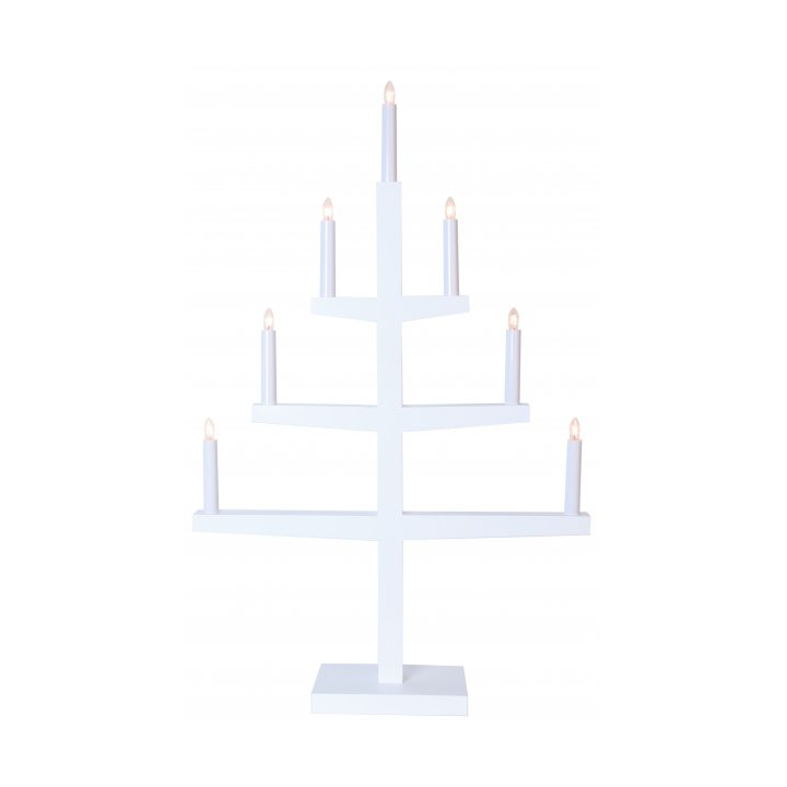 Star Trading Tripp 7 Wooden Candle Holder 49 cm White