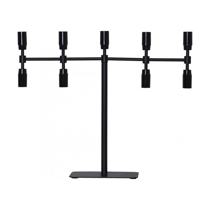 Star Trading Twice candlestick 42 cm Black