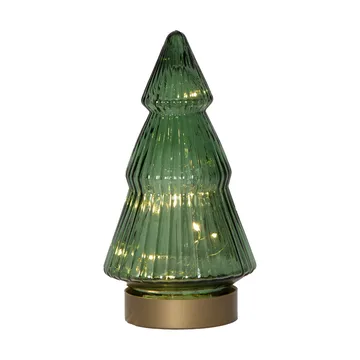 Verde glass decoration LED 20 cm - Green - Star Trading