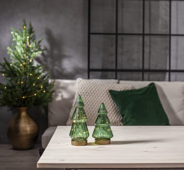 Verde glass decoration LED 20 cm - Green - Star Trading