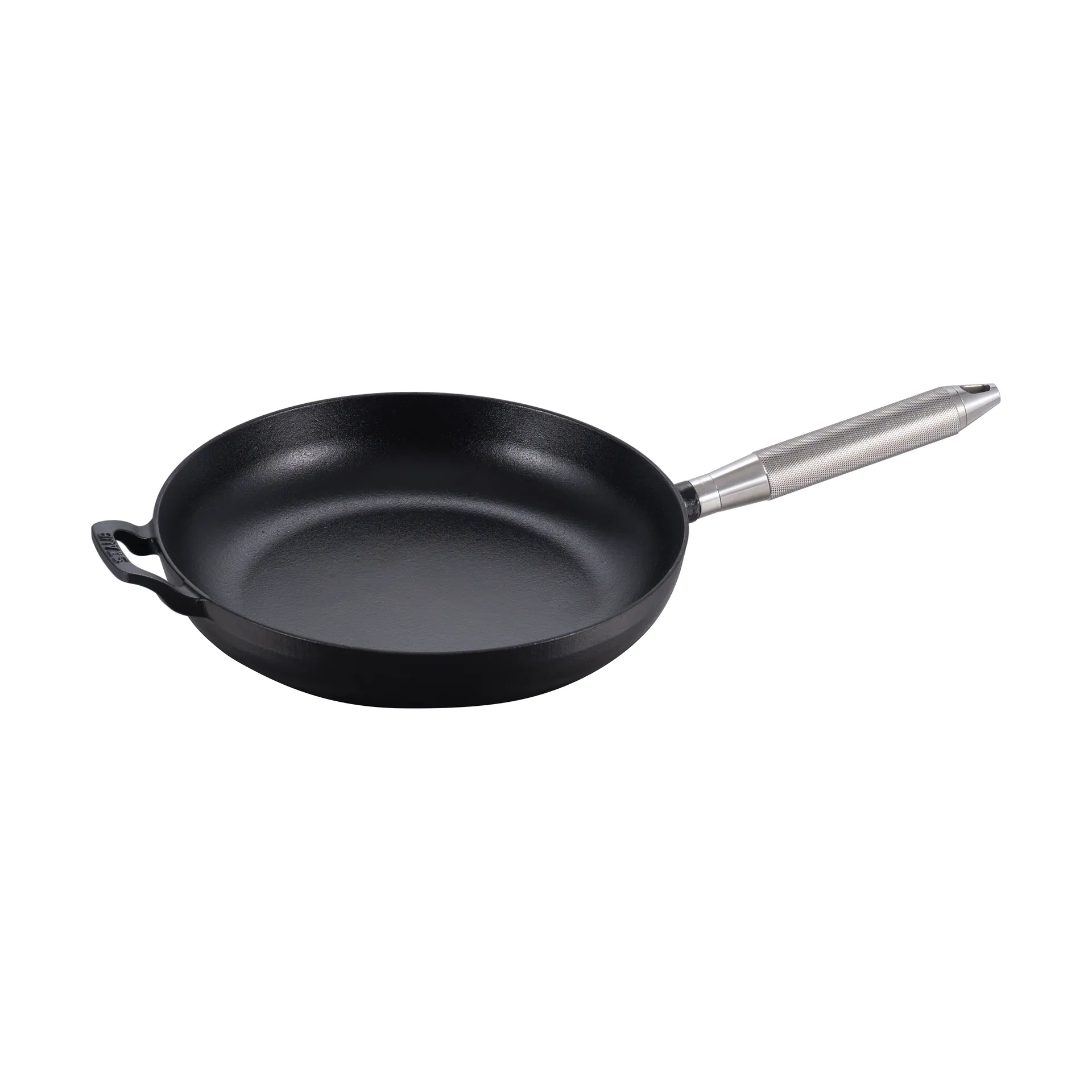 Buster & Punch cast iron frying pan black Ø28 cm, Steel handle STAUB