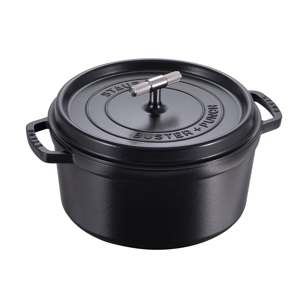 STAUB Buster & Punch cast iron stainless steel pot 6.75 L