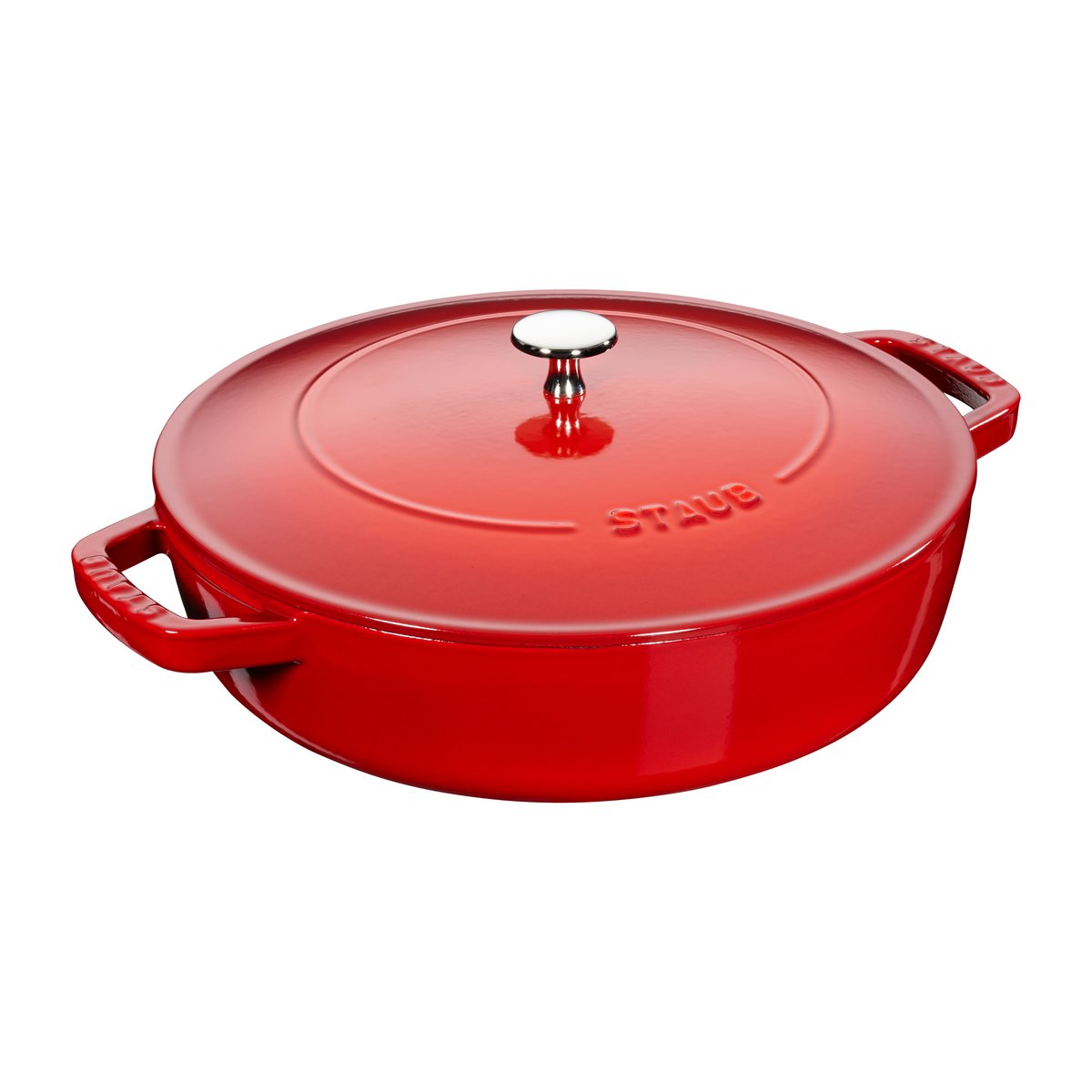 STAUB Chistera sauce pan o28 cm 3.7 L Red | Scandinavian Design | Saucier & sauté pans | Red