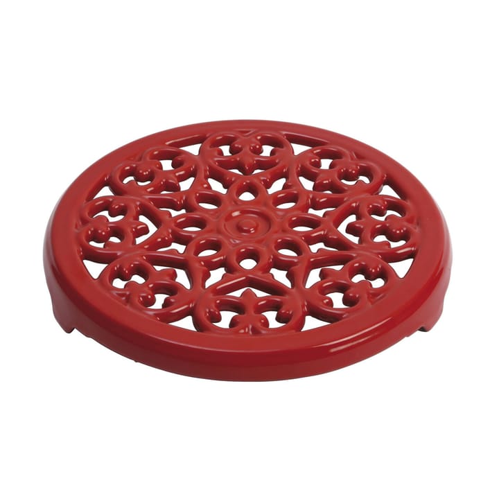 Lilly cast iron coaster Ø23 cm - Cherry - STAUB