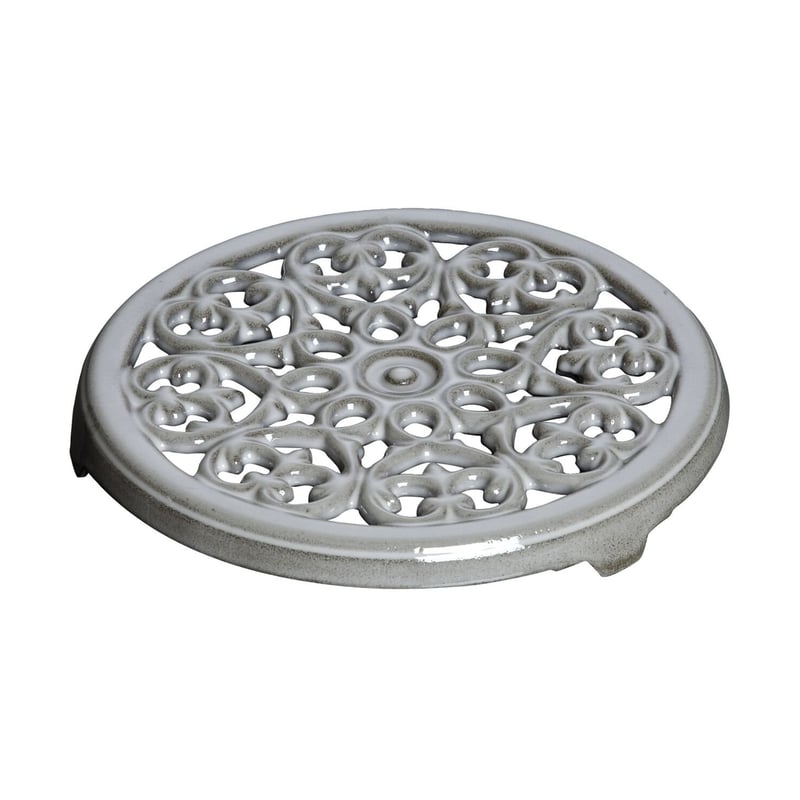 STAUB Lilly cast iron coaster Ø23 cm Graphite-grey
