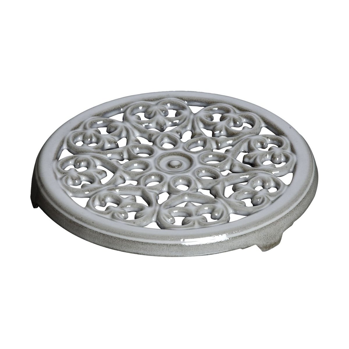 STAUB Lilly cast iron coaster Ø23 cm Graphite-grey