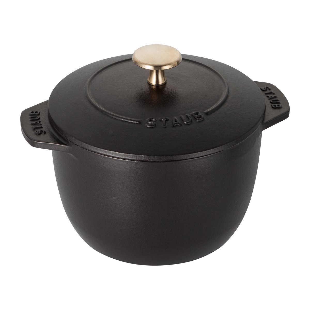 STAUB Rice cocotte cast iron pot 1.6 L Black | Scandinavian Design | Cooking pots & Casserole dishes | Black