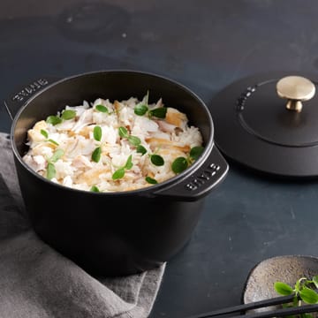 Rice cocotte cast iron pot 1.6 L - Black - STAUB