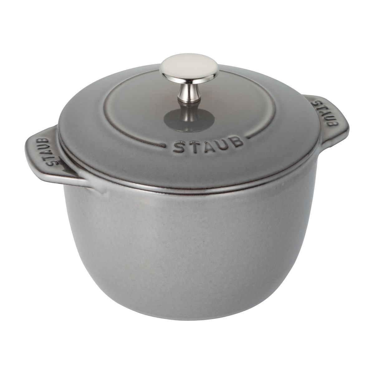 STAUB Rice cocotte cast iron pot 1.6 L grey | Scandinavian Design | Cooking pots & Casserole dishes | Grey