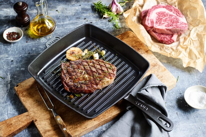 Staub American grill pan cast iron, 26x26 cm STAUB