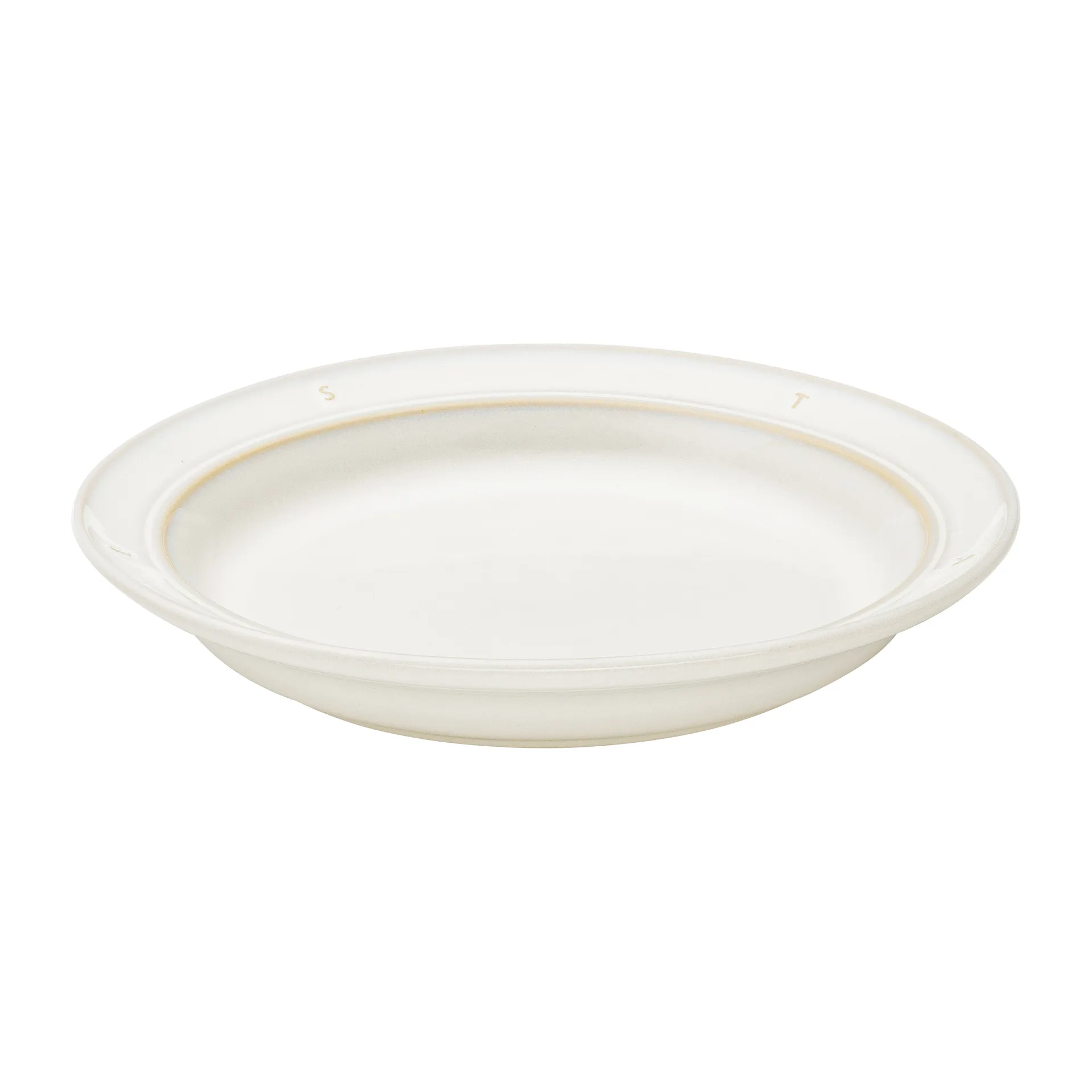 Staub Boussole plate deep Ø24 cm, Off white STAUB