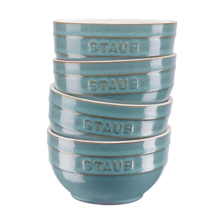 Staub bowl set Ø14 cm 4-pack - Antique turquoise - STAUB