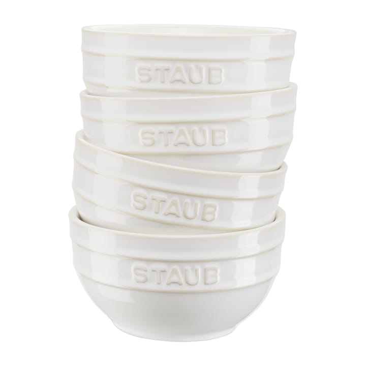 Staub bowl set Ø14 cm 4-pack - Ivory white - STAUB