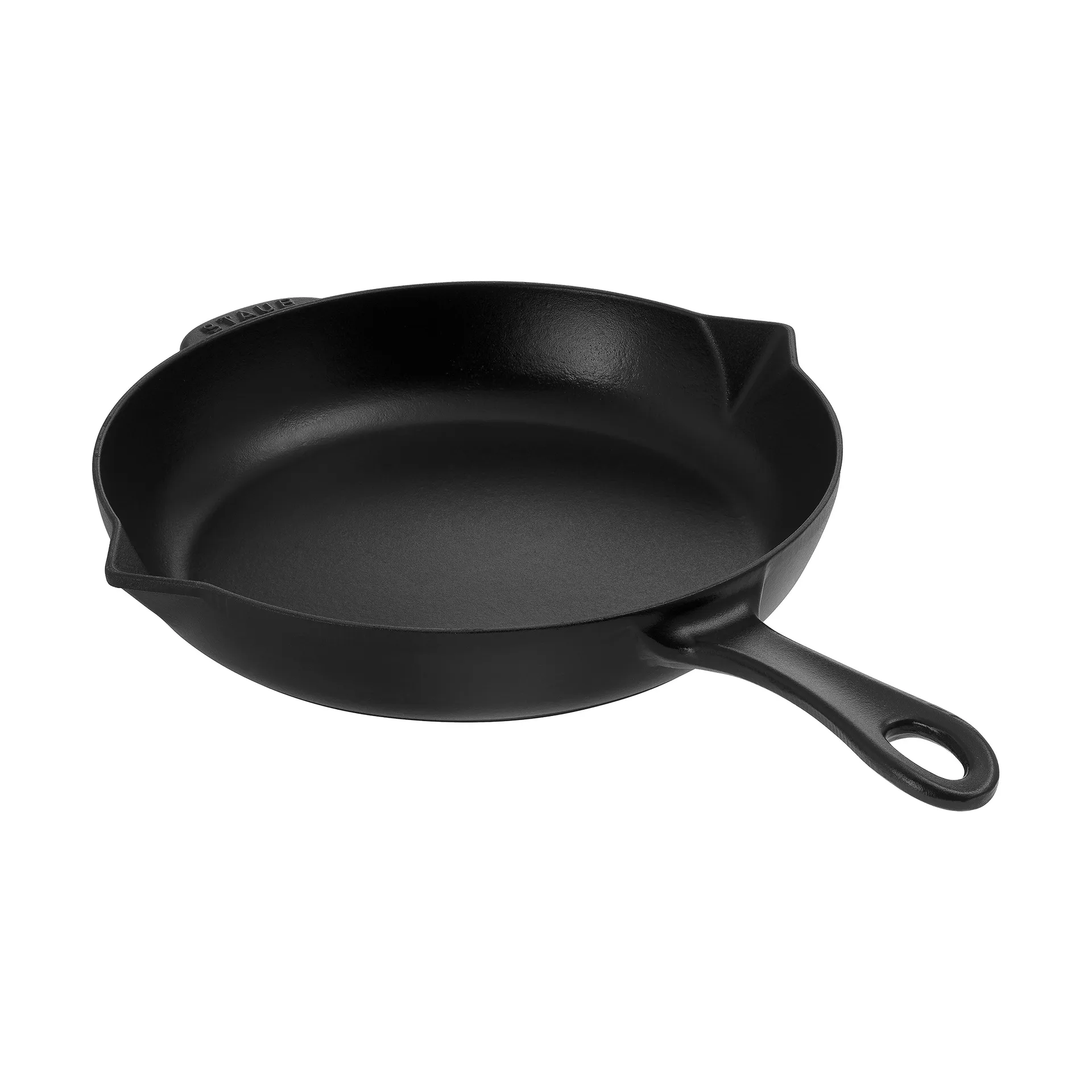 Staub cast iron frying pan with pouring spout Ø26 cm, Black STAUB