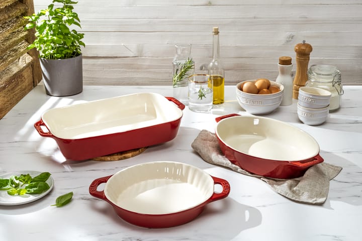 Staub Ceramic pie dish Ø24 cm, Cherry STAUB
