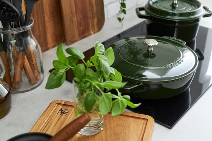 Staub Chistera braiser cast iron Ø24 cm, Basil green STAUB