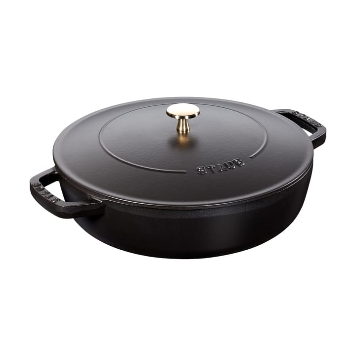 Staub Chistera braiser cast iron Ø24 cm - Black - STAUB