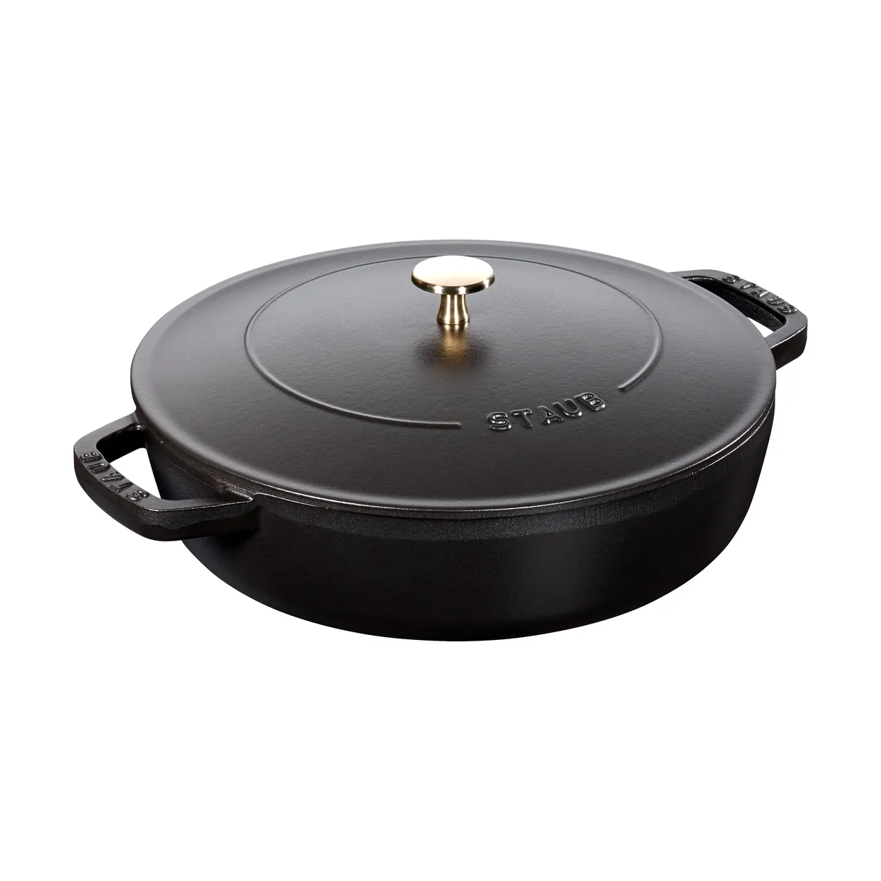 Staub Chistera braiser cast iron o24 cm Black | Scandinavian Design | Saucier & sauté pans | Black