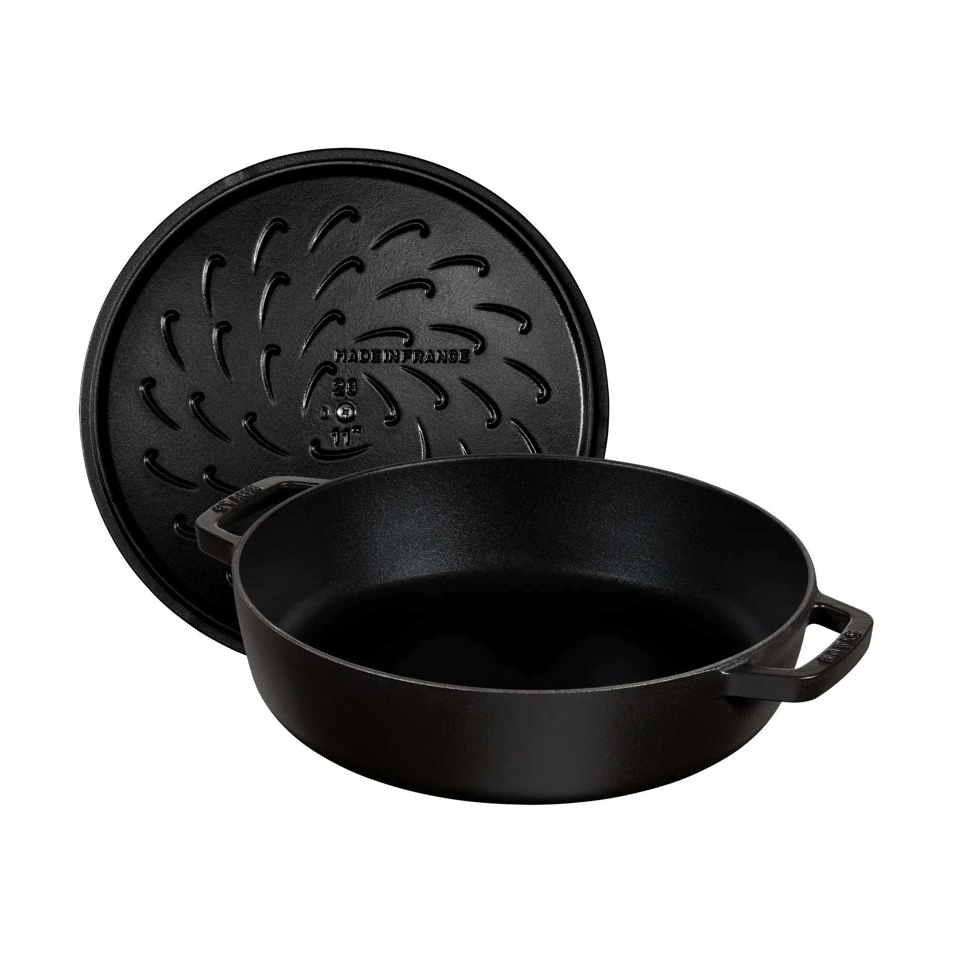 Staub Chistera braiser cast iron Ø24 cm, Black STAUB