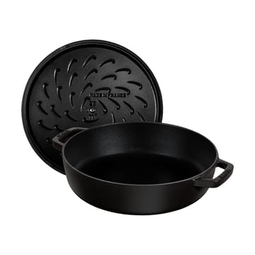 Staub Chistera braiser cast iron Ø24 cm - Black - STAUB