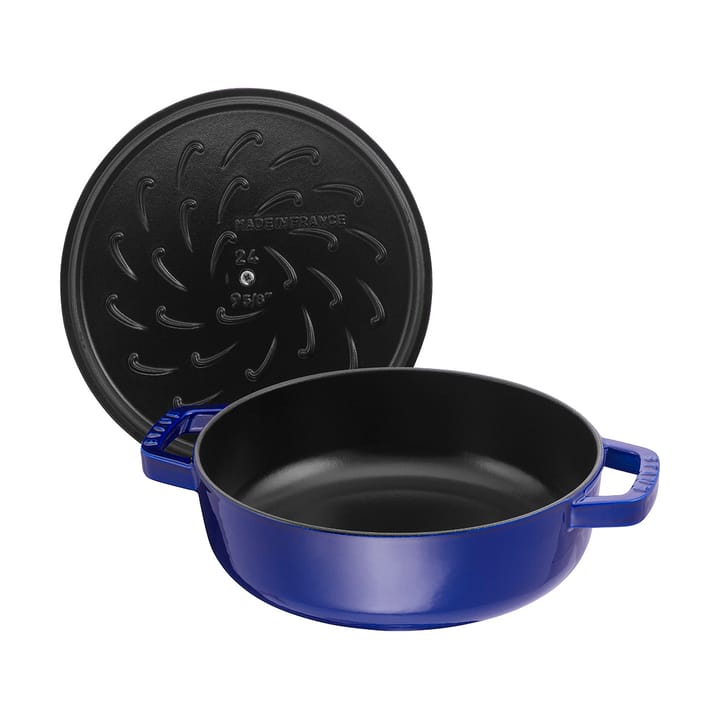 Staub Chistera braiser cast iron Ø24 cm, Dark blue STAUB
