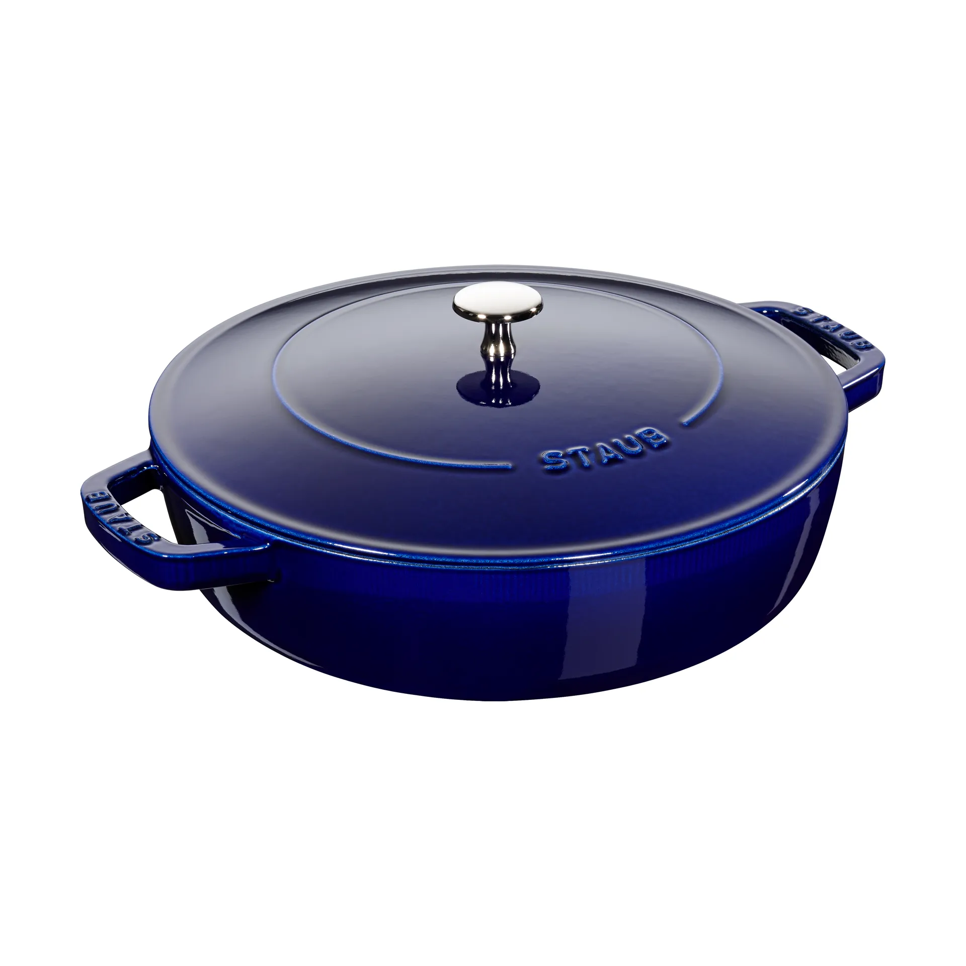 Staub Chistera braising pan cast iron Ø28 cm, Dark blue STAUB