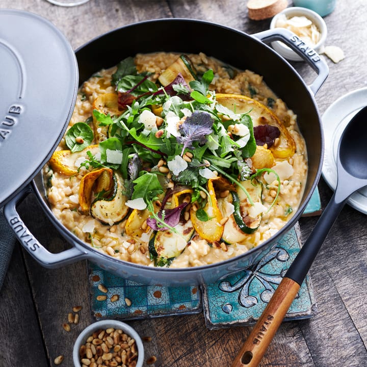 Staub Chistera braising pan cast iron Ø28 cm, White truffle STAUB