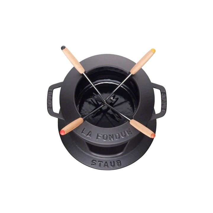 Staub fondue set 1.1 l - black - STAUB