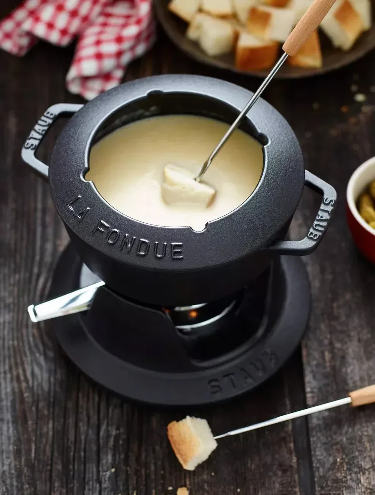 Staub fondue set 1.1 l, black STAUB
