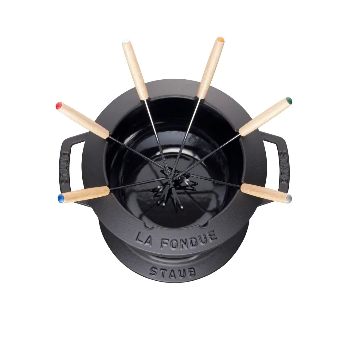 Staub Cast Iron Fondue Pot - Thumbnail 4