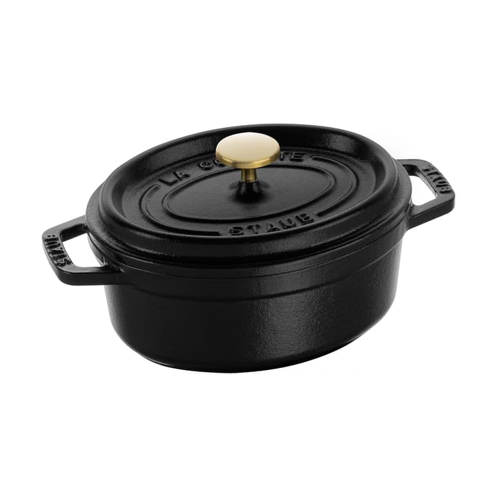 Staub La Cocotte oval cast iron pot 0.6 L - Black - STAUB