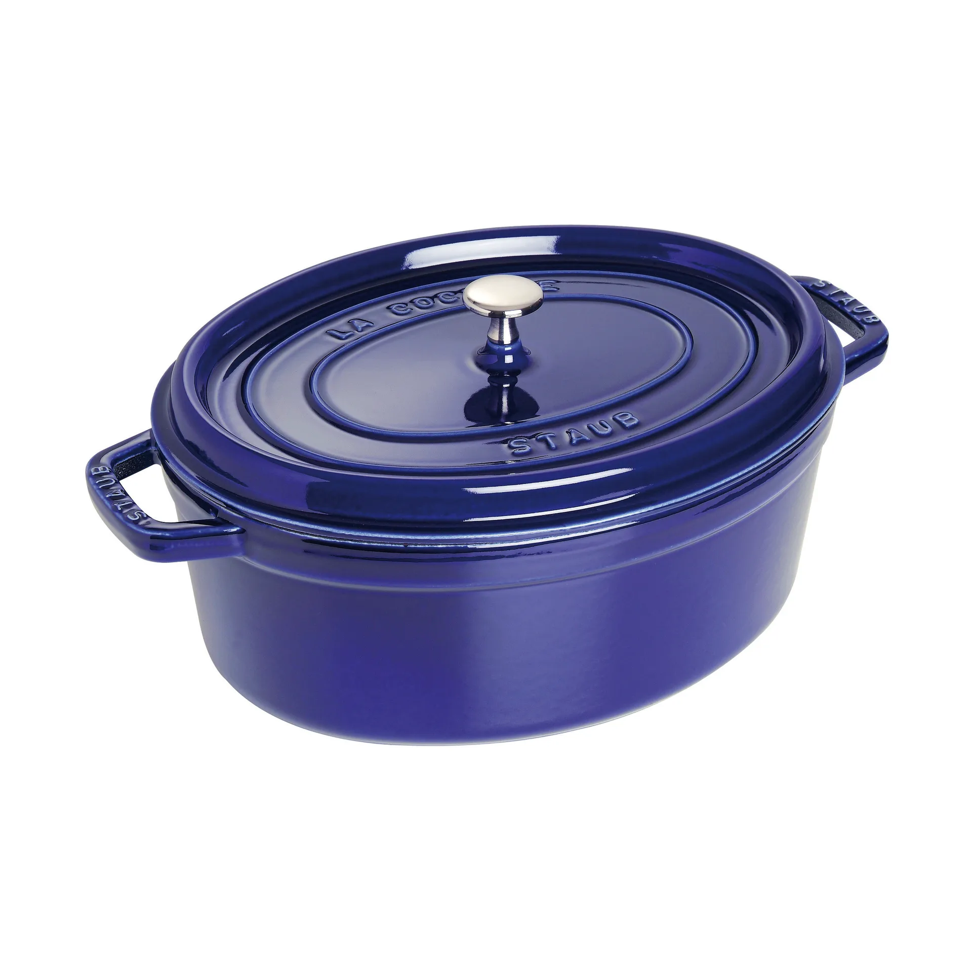 Staub La Cocotte oval cast iron pot 5.5 L, Dark blue STAUB