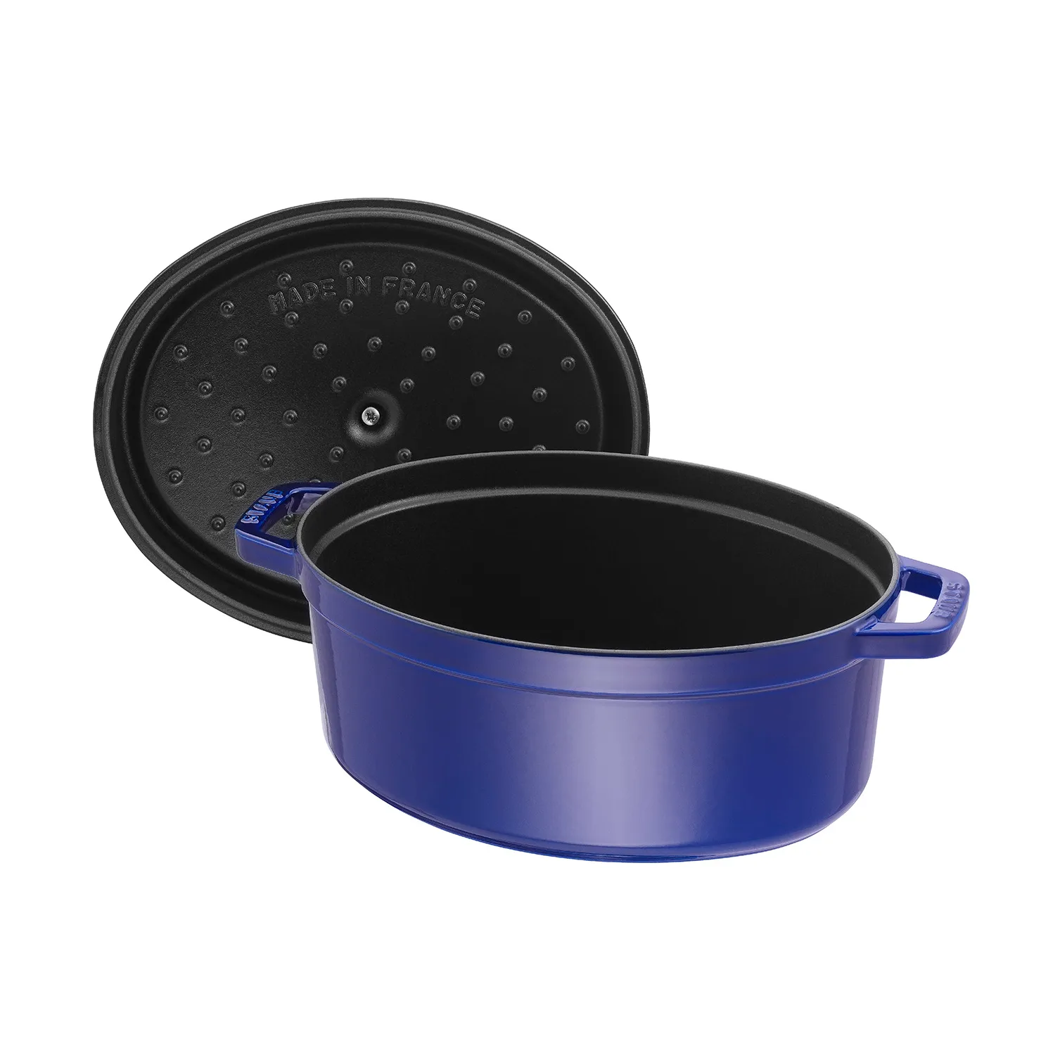 Staub La Cocotte oval cast iron pot 6.7 L, Dark blue STAUB