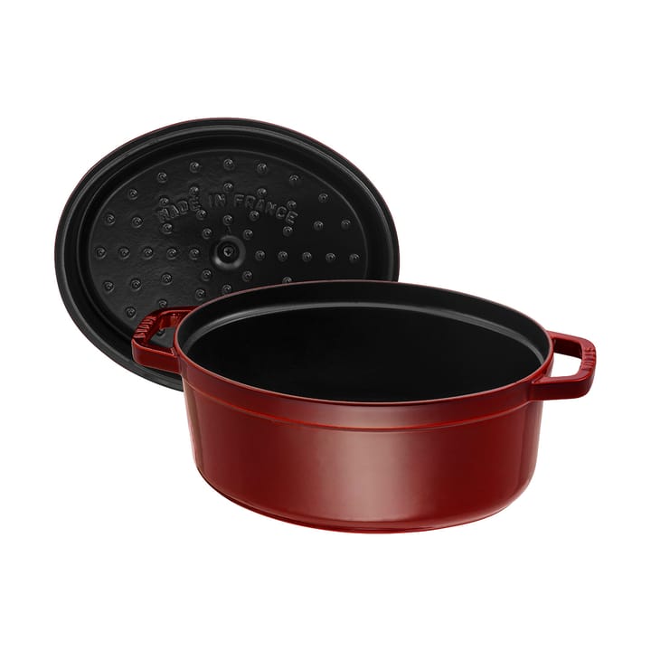Staub La Cocotte oval cast iron pot 6.7 L, Grenadine red STAUB