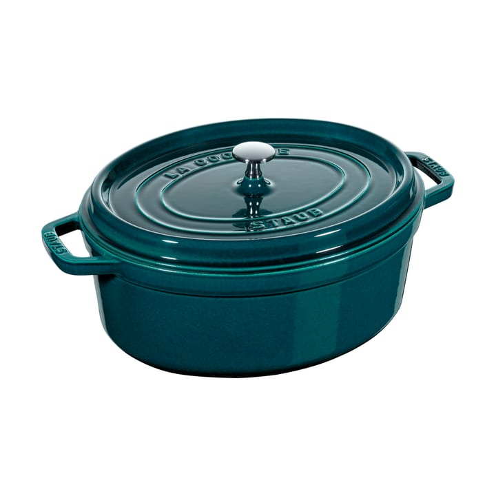 Staub La Cocotte oval cast iron pot 6.7 L - La Mer - STAUB