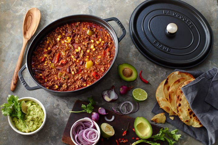 Staub La Cocotte oval pot cast iron 1 L, Black STAUB