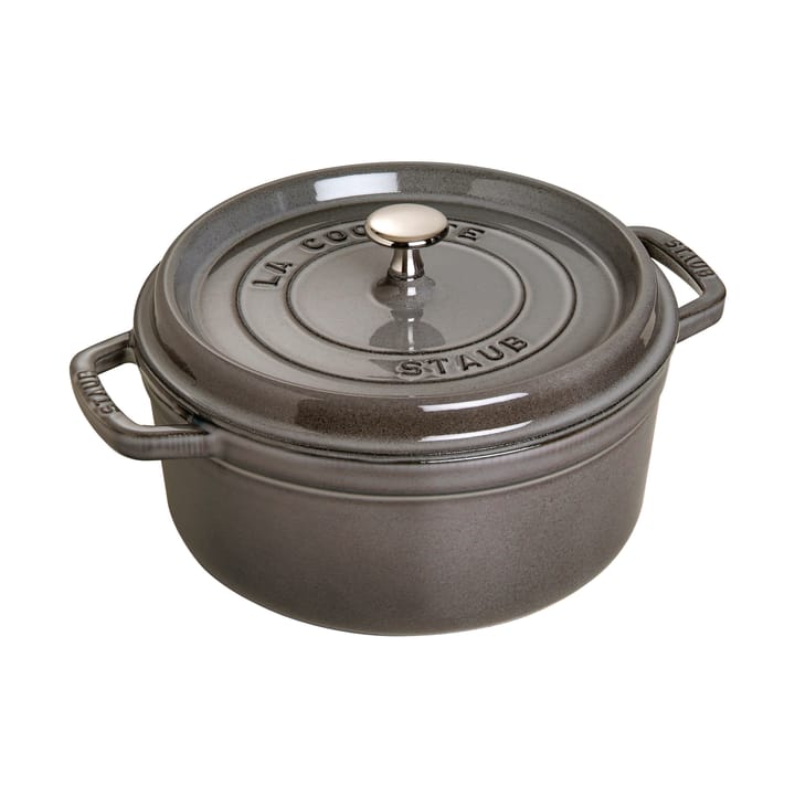 Staub La Cocotte round casserole cast iron 1.7 L - Graphite gray - STAUB