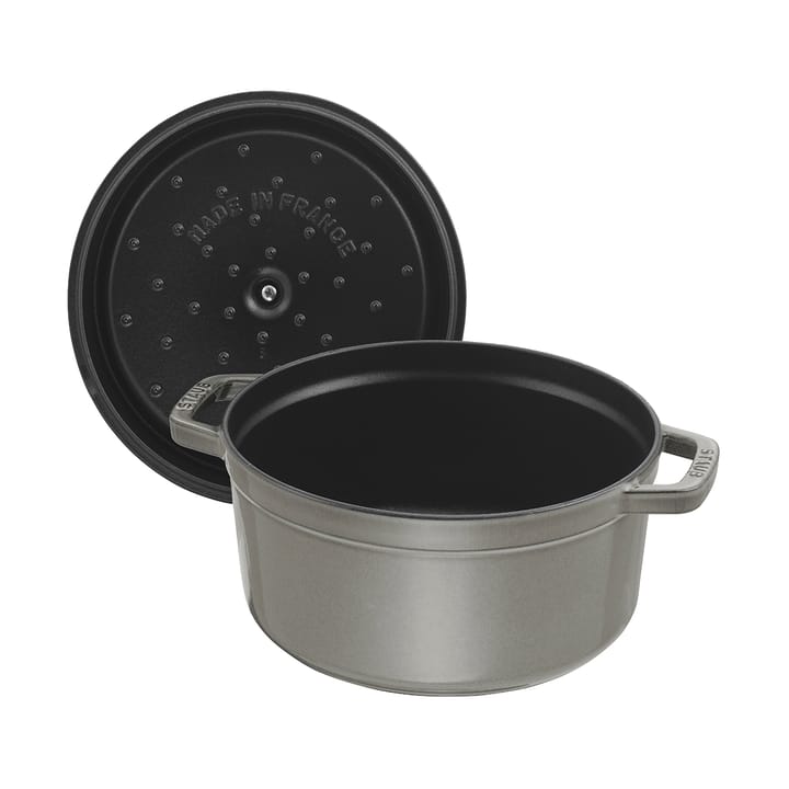 Staub La Cocotte round casserole cast iron 1.7 L, Graphite gray STAUB