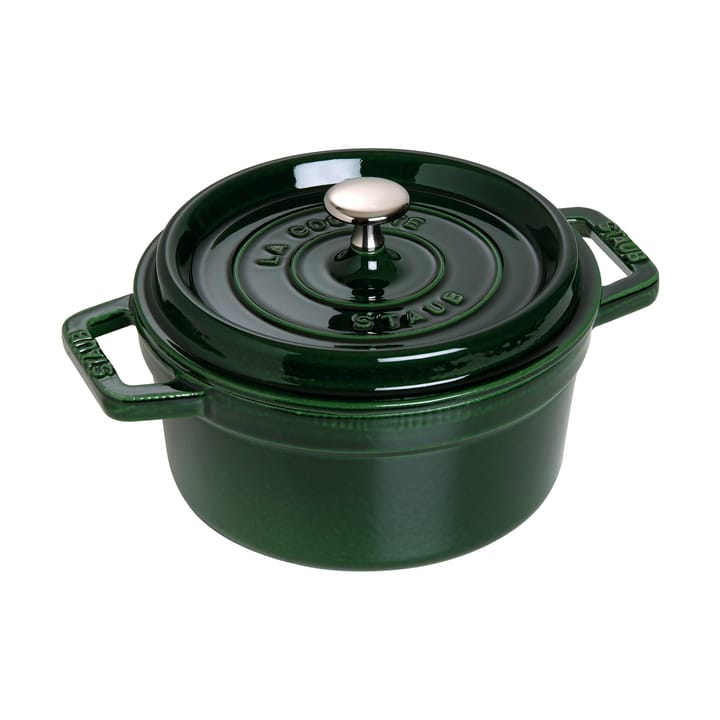 Staub La Cocotte round casserole cast iron 2.6 L - Basil green - STAUB