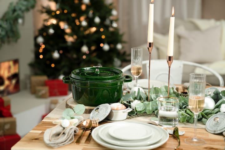Staub La Cocotte round casserole cast iron 2.6 L, Basil green STAUB