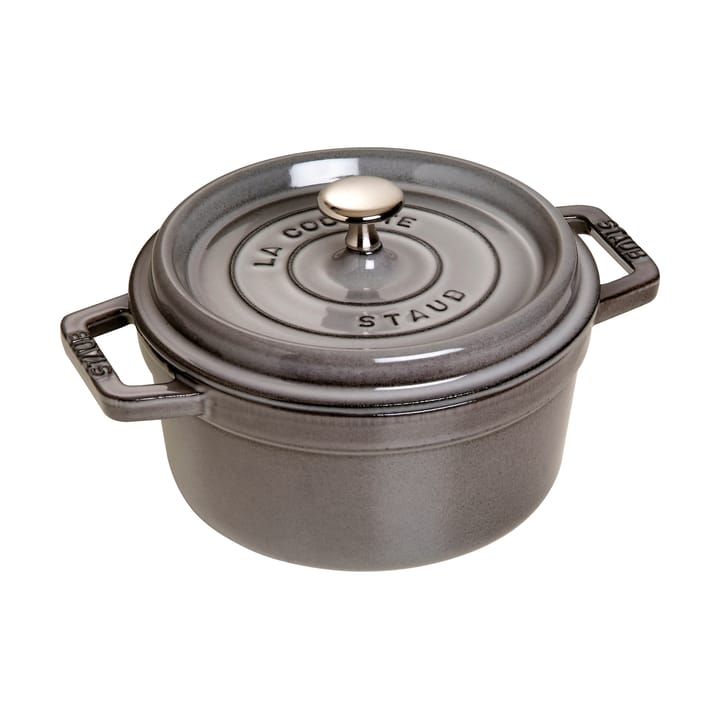 Staub La Cocotte round casserole cast iron 2.6 L - Graphite gray - STAUB