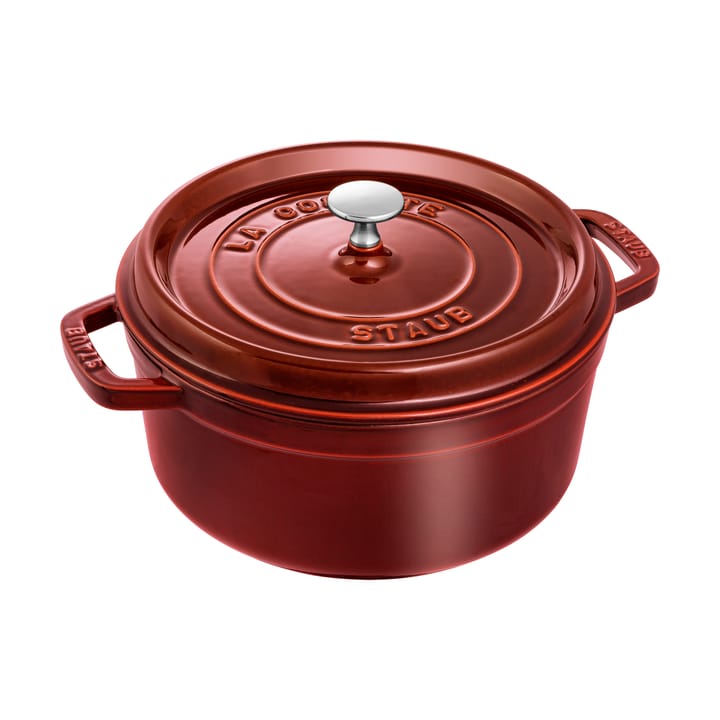 Staub La Cocotte round casserole cast iron 3.8 L - Grenadine red - STAUB