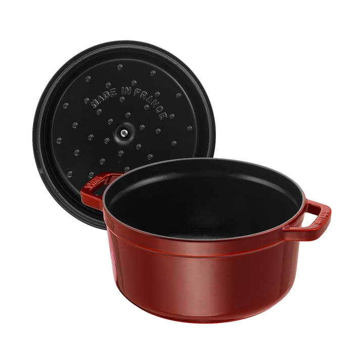 Staub La Cocotte round casserole cast iron 3.8 L, Grenadine red STAUB